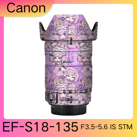 Lentes Canon EFS18-135F3.5-5.6 IS STM  - Pele câmera, adesivo câmera - com alta resistência a arranhões, à prova d'água e com design elegante.